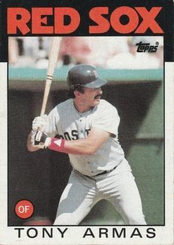 #255 Tony Armas - Boston Red Sox - 1986 Topps Baseball