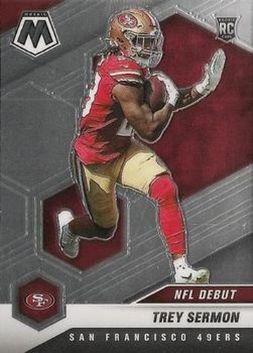 #255 Trey Sermon - San Francisco 49ers - 2021 Panini Mosaic Football