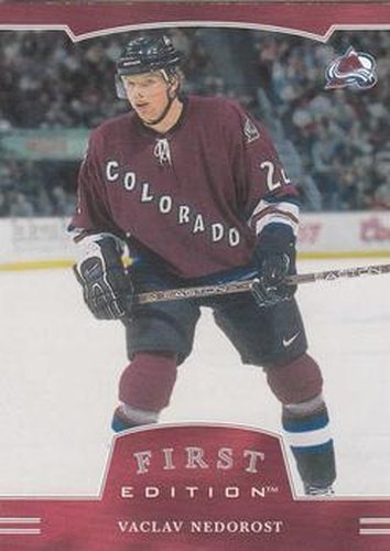 #255 Vaclav Nedorost - Colorado Avalanche - 2002-03 Be a Player First Edition Hockey