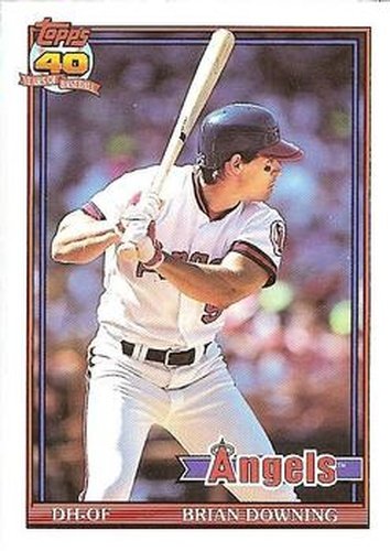 #255 Brian Downing - California Angels - 1991 O-Pee-Chee Baseball