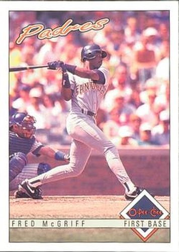 #255 Fred McGriff - San Diego Padres - 1993 O-Pee-Chee Baseball