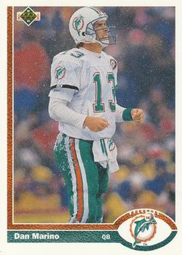 #255 Dan Marino - Miami Dolphins - 1991 Upper Deck Football