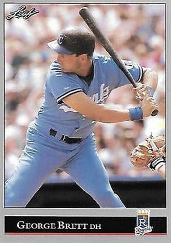#255 George Brett - Kansas City Royals - 1992 Leaf Baseball