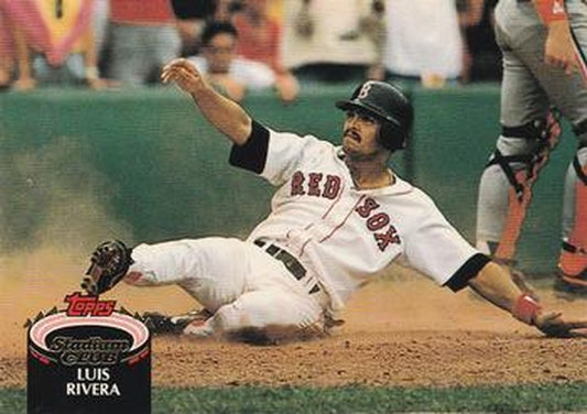 #255 Luis Rivera - Boston Red Sox - 1992 Stadium Club Baseball