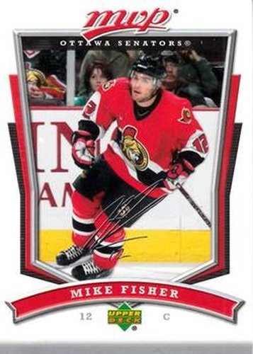 #255 Mike Fisher - Ottawa Senators - 2007-08 Upper Deck MVP Hockey