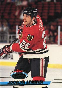 #255 Jocelyn Lemieux - Chicago Blackhawks - 1993-94 Stadium Club Hockey