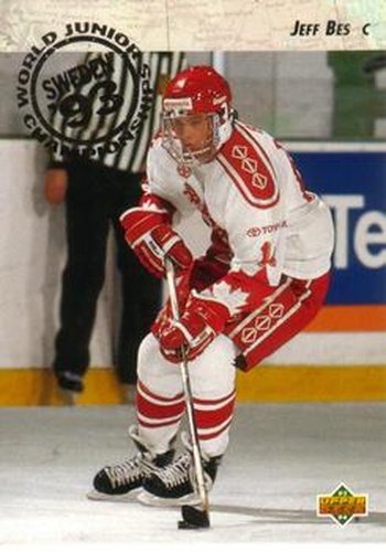 #255 Jeff Bes - Canada - 1993-94 Upper Deck Hockey