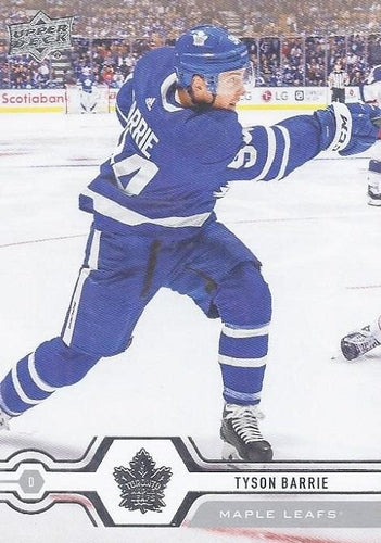 #255 Tyson Barrie - Toronto Maple Leafs - 2019-20 Upper Deck Hockey