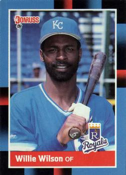 #255 Willie Wilson - Kansas City Royals - 1988 Donruss Baseball