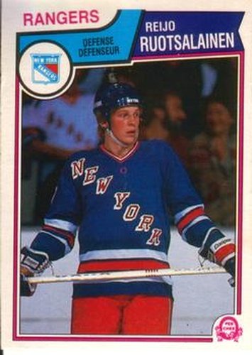 #255 Reijo Ruotsalainen - New York Rangers - 1983-84 O-Pee-Chee Hockey