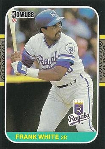 #255 Frank White - Kansas City Royals - 1987 Donruss Baseball