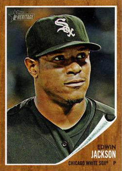 #255 Edwin Jackson - Chicago White Sox - 2011 Topps Heritage Baseball