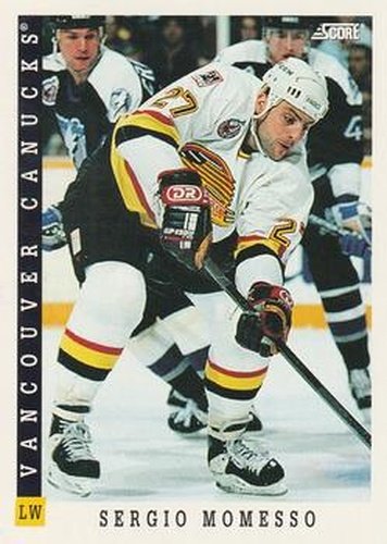 #255 Sergio Momesso - Vancouver Canucks - 1993-94 Score Canadian Hockey