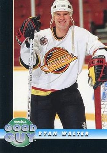 #255 Ryan Walter - Vancouver Canucks - 1992-93 Pinnacle Canadian Hockey