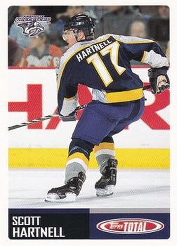 #255 Scott Hartnell - Nashville Predators - 2002-03 Topps Total Hockey