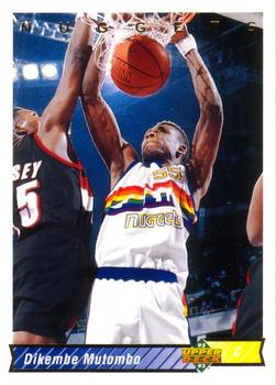 #255 Dikembe Mutombo - Denver Nuggets - 1992-93 Upper Deck Basketball