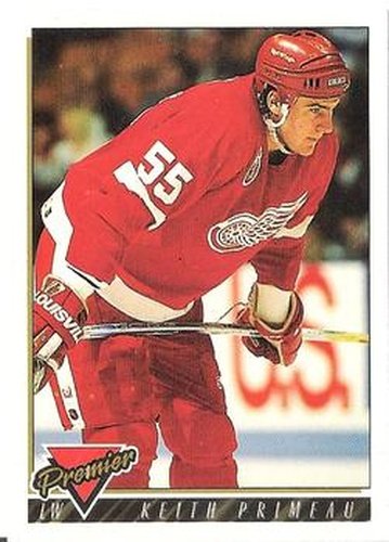 #256 Keith Primeau - Detroit Red Wings - 1993-94 Topps Premier Hockey