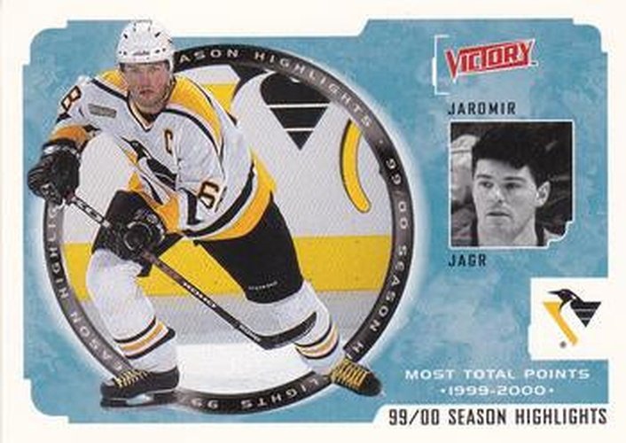 #256 Jaromir Jagr - Pittsburgh Penguins - 2000-01 Upper Deck Victory Hockey