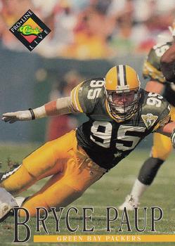 #256 Bryce Paup - Green Bay Packers - 1994 Pro Line Live Football