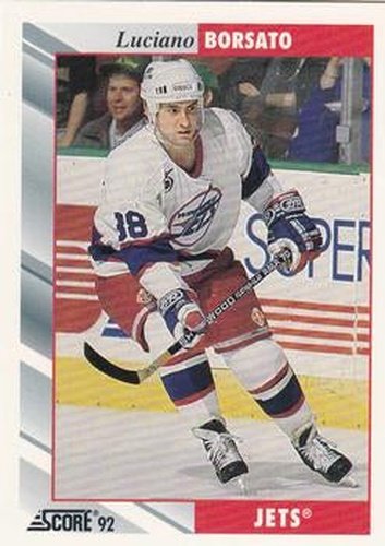 #256 Luciano Borsato - Winnipeg Jets - 1992-93 Score USA Hockey