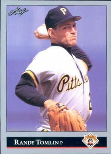 #256 Randy Tomlin - Pittsburgh Pirates - 1992 Leaf Baseball