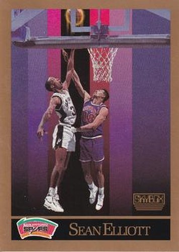 #256 Sean Elliott - San Antonio Spurs - 1990-91 SkyBox Basketball