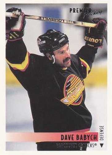 #256 Dave Babych - Vancouver Canucks - 1994-95 O-Pee-Chee Premier Hockey