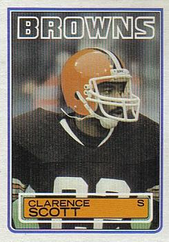 #256 Clarence Scott - Cleveland Browns - 1983 Topps Football