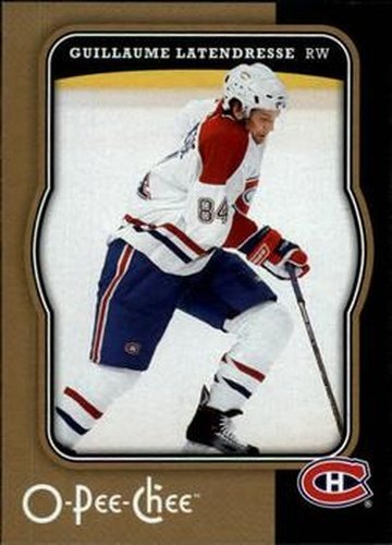 #256 Guillaume Latendresse - Montreal Canadiens - 2007-08 O-Pee-Chee Hockey