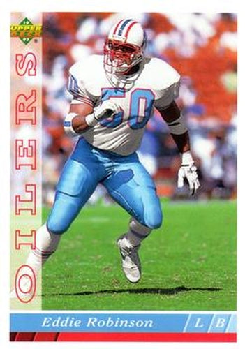 #256 Eddie Robinson - Houston Oilers - 1993 Upper Deck Football