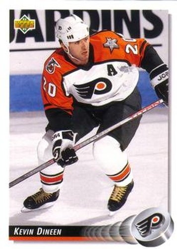 #256 Kevin Dineen - Philadelphia Flyers - 1992-93 Upper Deck Hockey