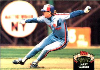 #256 Larry Walker - Montreal Expos - 1992 Stadium Club Baseball