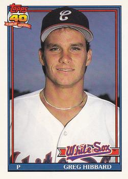 #256 Greg Hibbard - Chicago White Sox - 1991 O-Pee-Chee Baseball