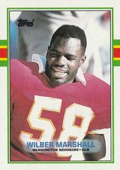 #256 Wilber Marshall - Washington Redskins - 1989 Topps Football