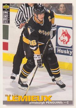 #256 Mario Lemieux - Pittsburgh Penguins - 1995-96 Collector's Choice Hockey
