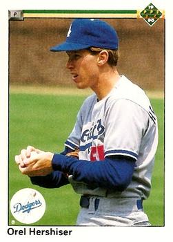 #256 Orel Hershiser - Los Angeles Dodgers - 1990 Upper Deck Baseball