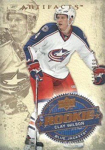 #256 Clay Wilson - Columbus Blue Jackets - 2008-09 Upper Deck Artifacts Hockey