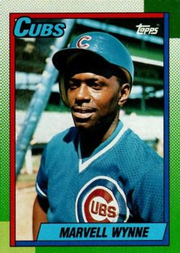 #256 Marvell Wynne - Chicago Cubs - 1990 Topps Baseball