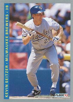 #256 Kevin Seitzer - Milwaukee Brewers - 1993 Fleer Baseball