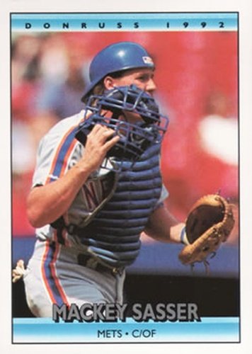 #256 Mackey Sasser - New York Mets - 1992 Donruss Baseball