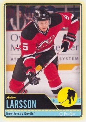 #256 Adam Larsson - New Jersey Devils - 2012-13 O-Pee-Chee Hockey