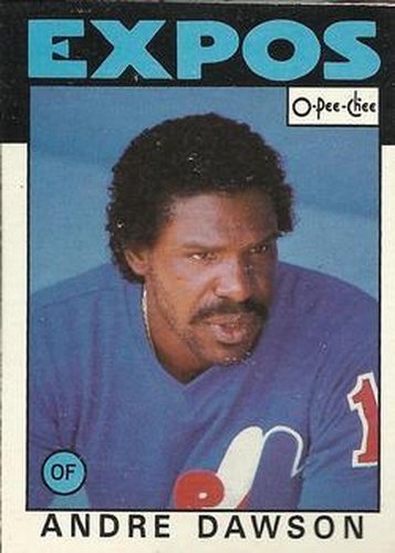 #256 Andre Dawson - Montreal Expos - 1986 O-Pee-Chee Baseball