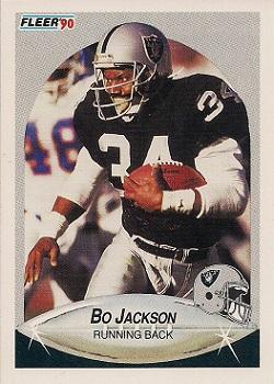 #256 Bo Jackson - Los Angeles Raiders - 1990 Fleer Football