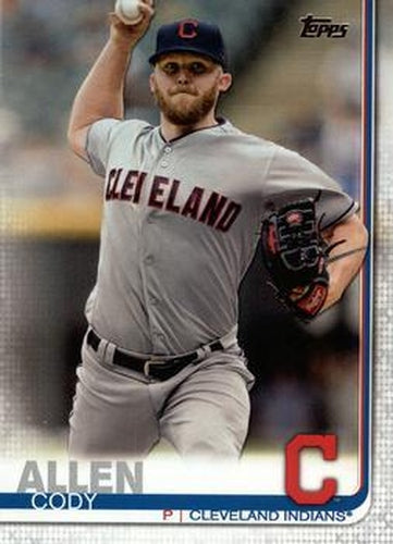 #256 Cody Allen - Cleveland Indians - 2019 Topps Baseball