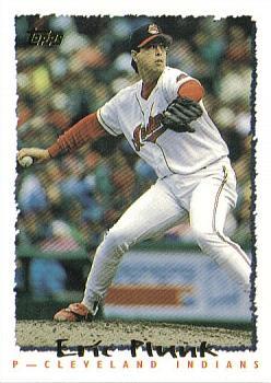 #256 Eric Plunk - Cleveland Indians - 1995 Topps Baseball