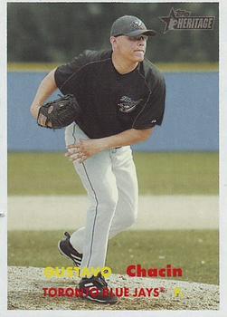 #256 Gustavo Chacin - Toronto Blue Jays - 2006 Topps Heritage Baseball