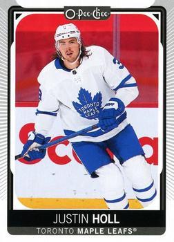 #256 Justin Holl - Toronto Maple Leafs - 2021-22 O-Pee-Chee Hockey