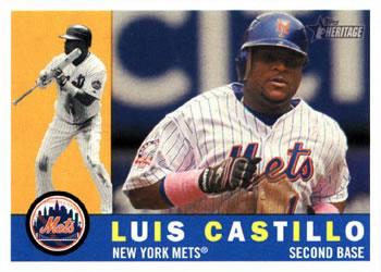 #256 Luis Castillo - New York Mets - 2009 Topps Heritage Baseball