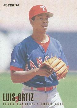 #256 Luis Ortiz - Texas Rangers - 1996 Fleer Baseball
