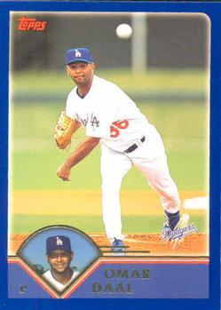 #256 Omar Daal - Los Angeles Dodgers - 2003 Topps Baseball